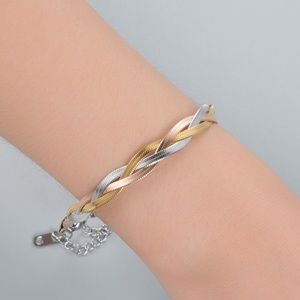🌺Three-color Stainless Steel Snake Bone Bracelet 🌺